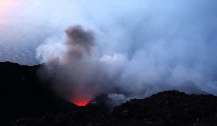 Stromboli erupting - Italy 2015