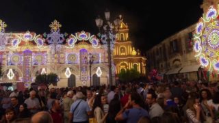 "Accensione luminarie" & spettacolo pirotecnico festa San Paolo 26/06/16 Palazzolo Acredine SR