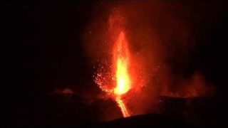 Etna erupting on the evening of 27 February 2017