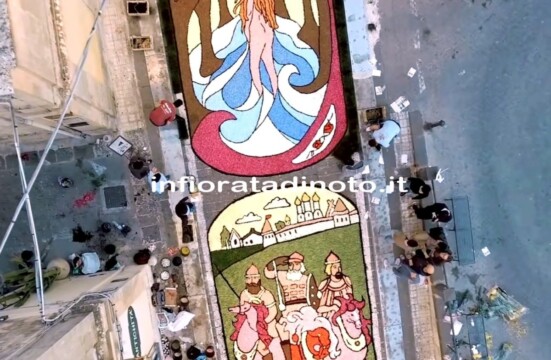 Infiorata di Noto 2016 &quot;Visual Drone&quot;