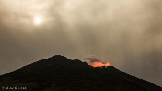 Stromboli: Moon and Volcano Timelapse Stromboli: Moon and Volcano Timelapse