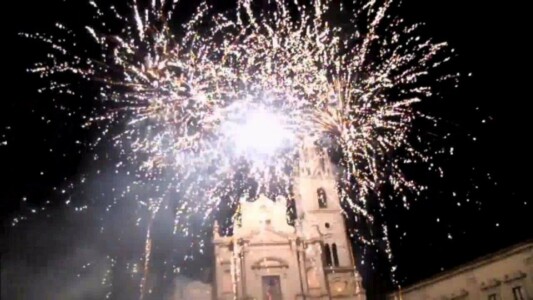 Spettacolo Pirotecnico S.Sebastiano 2016-Piazza Duomo Acireale