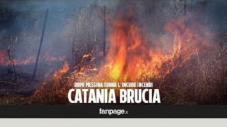 Dopo Messina, emergenza a Catania: fiamme raggiungono le case