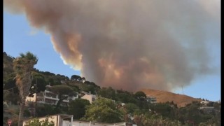 Messina - Incendio pineta in frazioni San Michele e Annunziata (11.07.17)