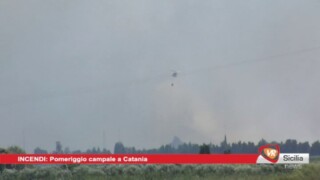 Incendi, pomeriggio campale a Catania
