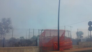 Incendio tra San Giovanni la Punta e San Gregorio di Catania