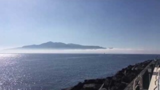 La "lupa" sul mare oggi...vista da Salina (video Francesca Falconieri)